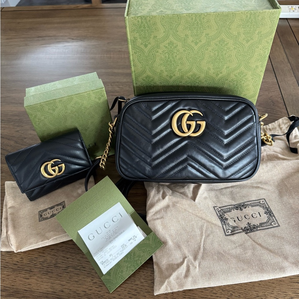 Gucci Marmont Crossbody bag and wallet